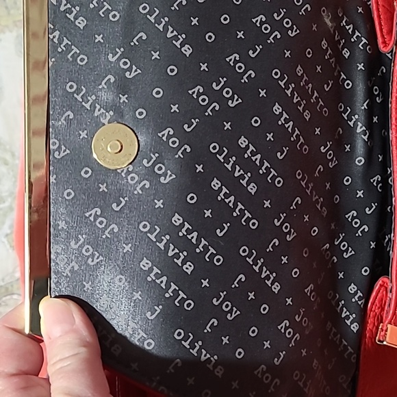 Olivia + Joy Red Satchel Purse - Picture 8 of 14